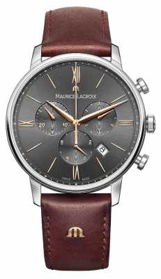 Maurice Lacroix Mens Eliros Chronograph Grey EL1098-SS001-311-1 Maurice Lacroix Mens Eliros Chronograph Grey EL1098-SS001-311-1