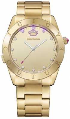Juicy Couture Womans Connect Quartz Gold Tone 1901500 Juicy Couture Womans Connect Quartz Gold Tone 1901500