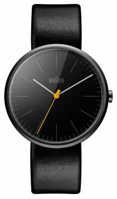 Braun Mens Slim Black Leather Strap BN0172BKBKG Braun Mens Slim Black Leather Strap BN0172BKBKG