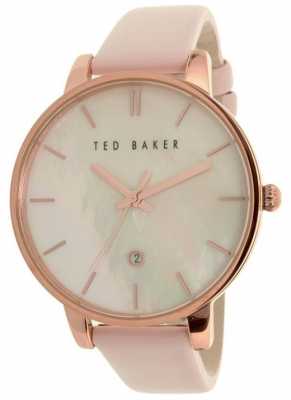 Ted Baker Womans Pink Leather Strap Pearl Dial TE10026423 Ted Baker Womans Pink Leather Strap Pearl Dial TE10026423