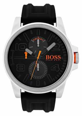 Hugo Boss Orange Detroit Black Rubber Chronograph Watch 1550006 Hugo Boss Orange Detroit Black Rubber Chronograph Watch 1550006
