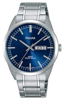 Pulsar Gents Stainless Steel Blue Face Watch PJ6073X1 Pulsar Gents Stainless Steel Blue Face Watch PJ6073X1