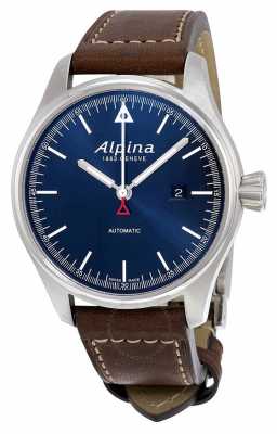 Alpina Mens Startimer Automatic Brown Leather Strap Blue Dial AL-525N4S6 Alpina Mens Startimer Automatic Brown Leather Strap Blue Dial AL-525N4S6