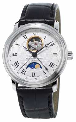 Frederique Constant Mens Classic Moonphase Heart Beat Leather FC-335MC4P6 Frederique Constant Mens Classic Moonphase Heart Beat Leather FC-335MC4P6