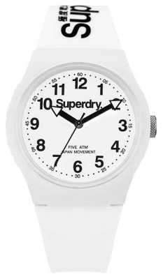 Superdry Unisex Urban White Silicone SYG164WW Superdry Unisex Urban White Silicone SYG164WW