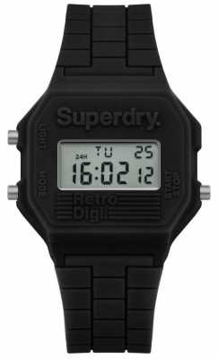 Superdry Retro Digi Black Silicone SYL201B Superdry Retro Digi Black Silicone SYL201B