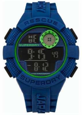 Superdry Mens Urban Radar Blue Silicone SYG193U Superdry Mens Urban Radar Blue Silicone SYG193U