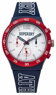 Superdry Mens Urban Athletics Blue Silicone SYG205U Superdry Mens Urban Athletics Blue Silicone SYG205U