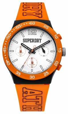 Superdry Mens Urban Athletics Orange Silicone SYG205O Superdry Mens Urban Athletics Orange Silicone SYG205O