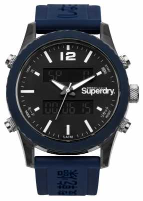 Superdry Mens Tokyo Andigi Navy Blue Silicone SYG206U Superdry Mens Tokyo Andigi Navy Blue Silicone SYG206U