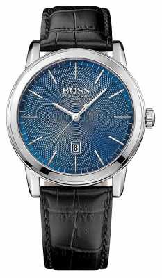 Hugo Boss Mens Classic Black Leather Strap Blue Dial 1513400 Hugo Boss Mens Classic Black Leather Strap Blue Dial 1513400