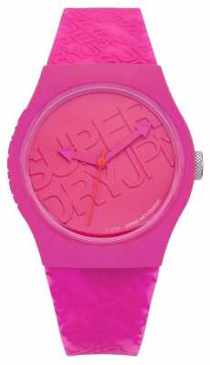 Superdry Womans Urban Pink Silicone SYL169P Superdry Womans Urban Pink Silicone SYL169P