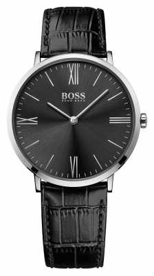 Hugo Boss Mens Jackson Black Leather Strap Black Dial 1513369 Hugo Boss Mens Jackson Black Leather Strap Black Dial 1513369