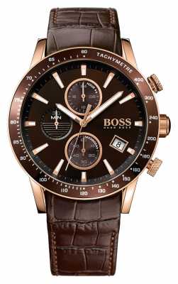 Hugo Boss Mens Rafale Brown Leather Strap Brown Dial 1513392 Hugo Boss Mens Rafale Brown Leather Strap Brown Dial 1513392