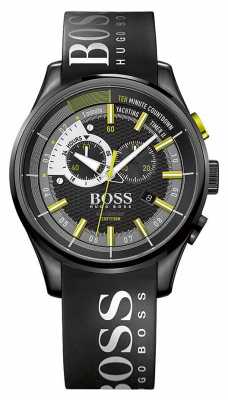 Hugo Boss Mens Yachting Timer II Black Rubber Strap Black Dial 1513337 Hugo Boss Mens Yachting Timer II Black Rubber Strap Black Dial 1513337