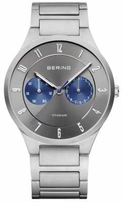 Bering Mens Titanium Grey Chronograph Watch 11539-777 Bering Mens Titanium Grey Chronograph Watch 11539-777
