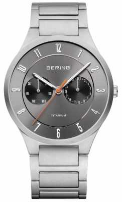 Bering Mens Titanium Grey Chronograph Watch 11539-779 Bering Mens Titanium Grey Chronograph Watch 11539-779