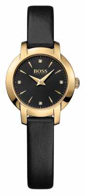 Hugo Boss Ladies Success Black Leather Watch 1502383 Hugo Boss Ladies Success Black Leather Watch 1502383