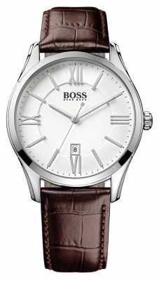 Hugo Boss Gents Ambassador Brown Leather Watch 1513021 Hugo Boss Gents Ambassador Brown Leather Watch 1513021