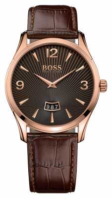 Hugo Boss Gents Commander Brown Leather Watch 1513426 Hugo Boss Gents Commander Brown Leather Watch 1513426