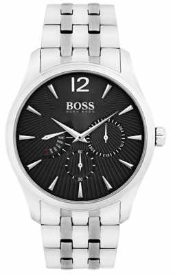 Hugo Boss Mens Commander Stainless Steel Black Dial 1513493 Hugo Boss Mens Commander Stainless Steel Black Dial 1513493
