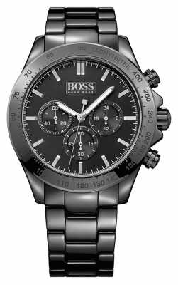 Hugo Boss Gents Ikon Black Stainless Steel Watch 1513197 Hugo Boss Gents Ikon Black Stainless Steel Watch 1513197