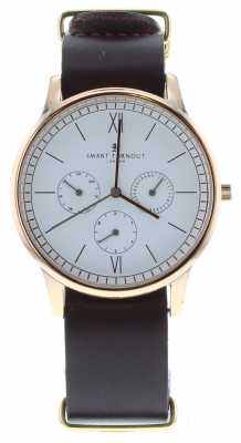 Smart Turnout Time Watch - Rose Gold With Burgandy Leather Rg Strap STK2/RO/56/W Smart Turnout Time Watch - Rose Gold With Burgandy Leather Rg Strap STK2/RO/56/W