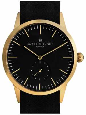 Smart Turnout Signature Watch - Gold With Black Leather And Gf Strap STK3/GO/56/W Smart Turnout Signature Watch - Gold With Black Leather And Gf Strap STK3/GO/56/W