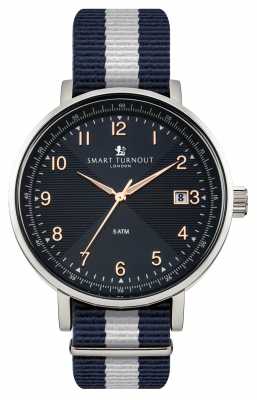 Smart Turnout Scholar Watch Blue With Yale Strap STH3/BL/56/W Smart Turnout Scholar Watch Blue With Yale Strap STH3/BL/56/W