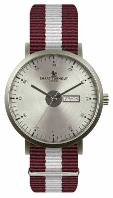 Smart Turnout City Watch - Silver With Harvard Strap STG1/SV/56/W Smart Turnout City Watch - Silver With Harvard Strap STG1/SV/56/W