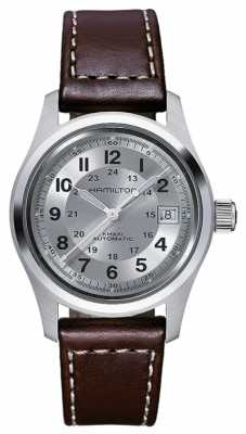Hamilton Mens Khaki Field Auto 38mm Brown Leather H70455553 Hamilton Mens Khaki Field Auto 38mm Brown Leather H70455553