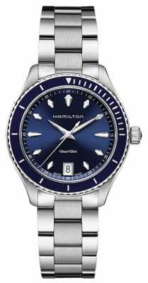 Hamilton Womans Jazzmaster Seaview Quartz Blue H37451141 Hamilton Womans Jazzmaster Seaview Quartz Blue H37451141