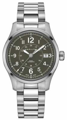 Hamilton Mens Khaki Field Auto 40mm Steel H70595163 Hamilton Mens Khaki Field Auto 40mm Steel H70595163