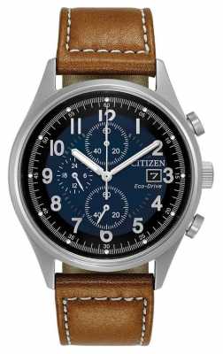 Citizen Mens Eco-Drive Blue Chronograph Chandler CA0621-05L Citizen Mens Eco-Drive Blue Chronograph Chandler CA0621-05L