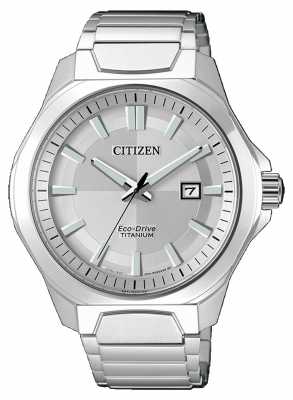 Citizen Mens Eco-Drive Super Titanium Silver watch AW1540-88A Citizen Mens Eco-Drive Super Titanium Silver watch AW1540-88A