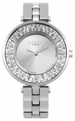 Lipsy Womans Silver Tone Diamante LP499 Lipsy Womans Silver Tone Diamante LP499
