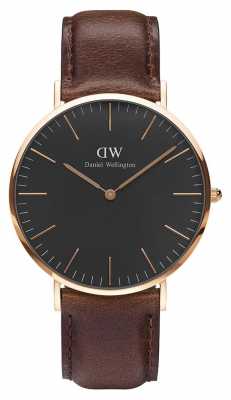 Daniel Wellington Unisex Classic Bristol 40mm Black DW00100125 Daniel Wellington Unisex Classic Bristol 40mm Black DW00100125
