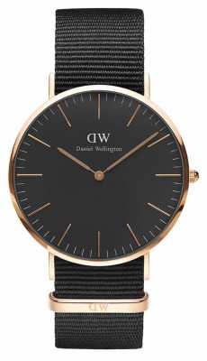 Daniel Wellington Unisex Classic Cornwall 40mm Black DW00100148 Daniel Wellington Unisex Classic Cornwall 40mm Black DW00100148
