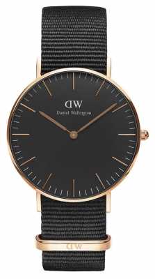 Daniel Wellington Unisex Classic Cornwall 36mm Black DW00100150 Daniel Wellington Unisex Classic Cornwall 36mm Black DW00100150