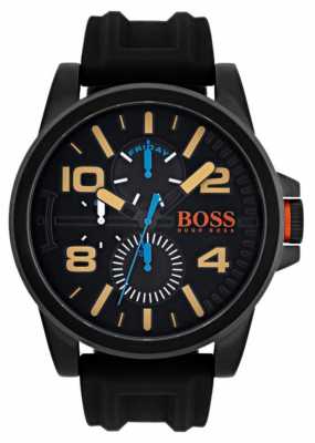 Hugo Boss Orange Mens Detroit Black Rubber Strap 1550011 Hugo Boss Orange Mens Detroit Black Rubber Strap 1550011
