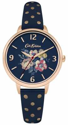 Cath Kidston Womans Navy Floral Polka Dot CKL004URG Cath Kidston Womans Navy Floral Polka Dot CKL004URG