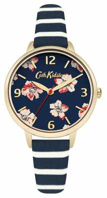 Cath Kidston Womans Navy Floral Stripe CKL032UG Cath Kidston Womans Navy Floral Stripe CKL032UG
