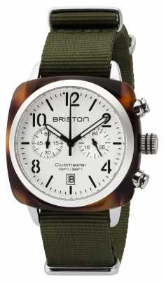Briston Mens Clubmaster Classic Acetate Chrono Tortoise Shell White 16140.SA.T.2.NGA Briston Mens Clubmaster Classic Acetate Chrono Tortoise Shell White 16140.SA.T.2.NGA