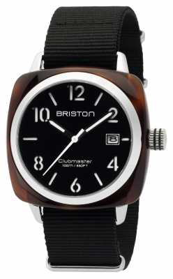 Briston Mens Clubmaster Classic Acetate HMS Tortoise Shell Black 16240.SA.T.1.NB Briston Mens Clubmaster Classic Acetate HMS Tortoise Shell Black 16240.SA.T.1.NB