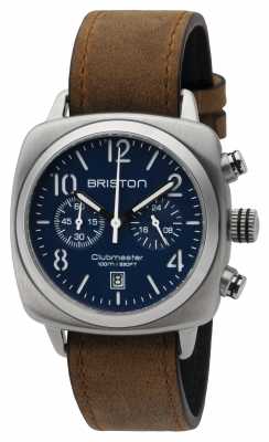 Briston Mens Clubmaster Classic Steel Chrono Matte Blue 16140.S.C.15.LVBR Briston Mens Clubmaster Classic Steel Chrono Matte Blue 16140.S.C.15.LVBR