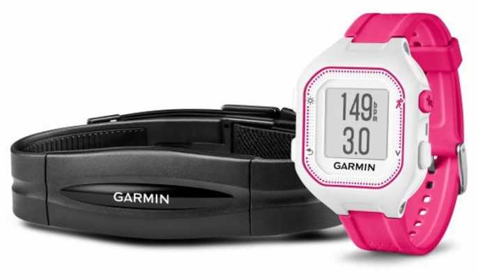 Garmin Unisex Forerunner 25 HR Bundle Pink White 010-01353-71 Garmin Unisex Forerunner 25 HR Bundle Pink White 010-01353-71