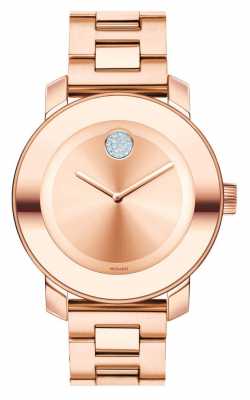 Movado bold Midsize Rose Gold Ion-plated K1 Crystal 3600086 Movado bold Midsize Rose Gold Ion-plated K1 Crystal 3600086