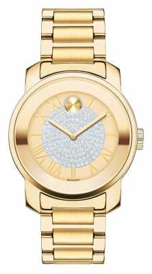 Movado bold Midsize luxe Yellow Gold Ion-plated K1 Crystal set 3600255 Movado bold Midsize luxe Yellow Gold Ion-plated K1 Crystal set 3600255