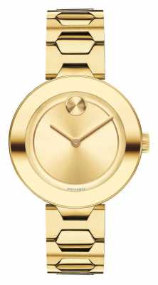 Movado Bold Mid-size Yellow Gold Ion-plated K1 Crystal 3600382 Movado Bold Mid-size Yellow Gold Ion-plated K1 Crystal 3600382