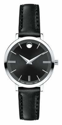 Movado Women's Ultra Slim black leather strap 0607094 Movado Women's Ultra Slim black leather strap 0607094